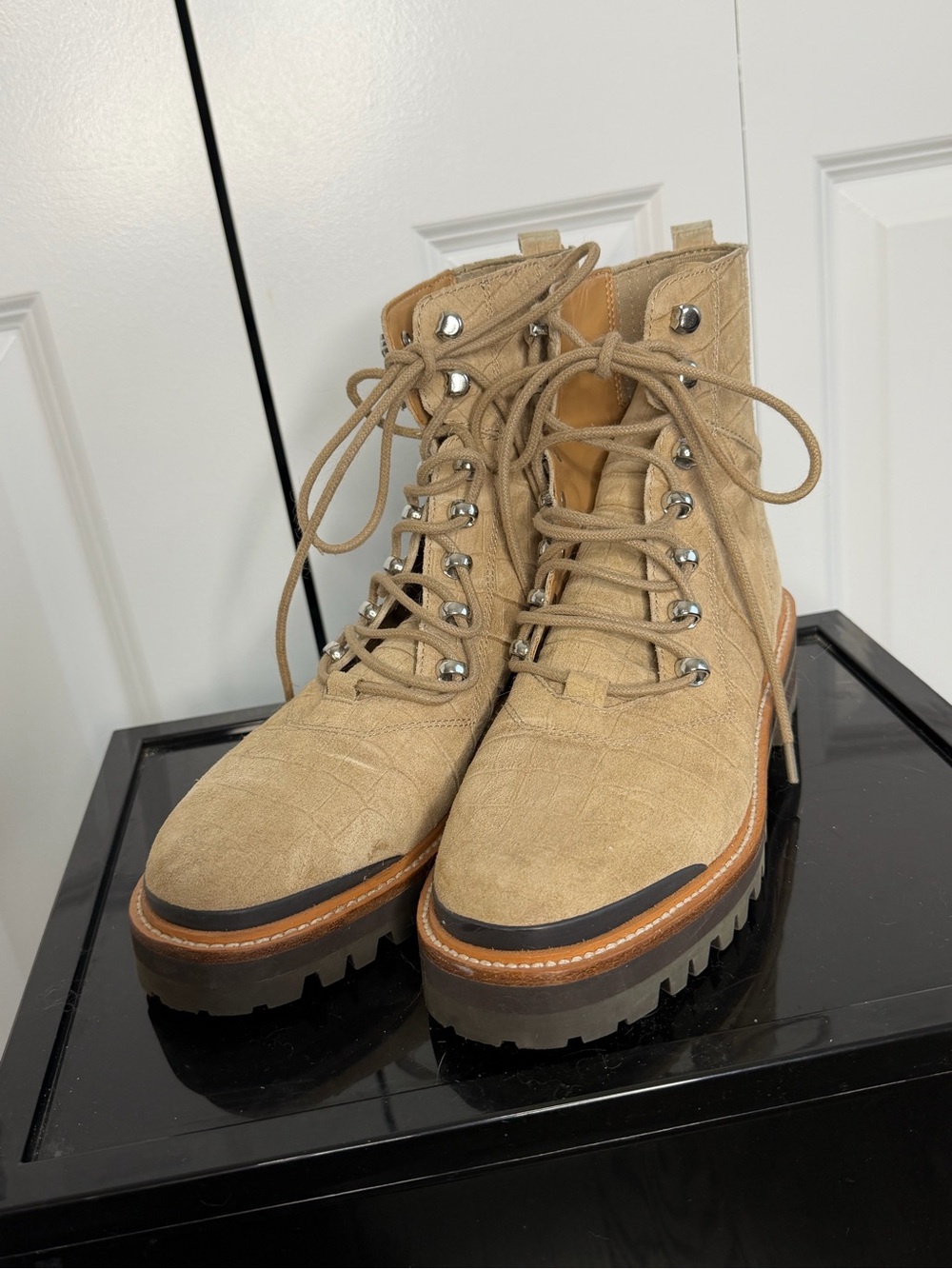 Women’s Tan Leather Boots - Size 8.5
